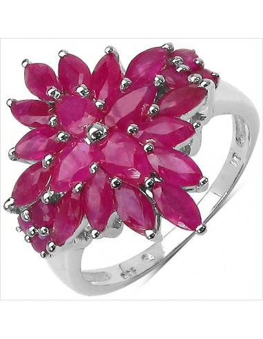 4.07 Carat Genuine Ruby .925 Sterling Silver Ring vous aussi creer 