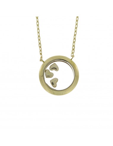 Circle of Love Pendant 10KT Yellow Gold en stock