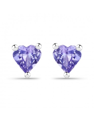 0.90 Carat Genuine Tanzanite .925 Sterling Silver Earrings en ligne des produits 