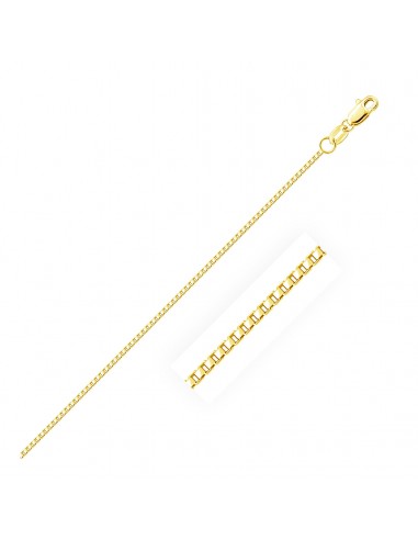 10k Yellow Gold Octagonal Box Chain 1.2mm de la marque