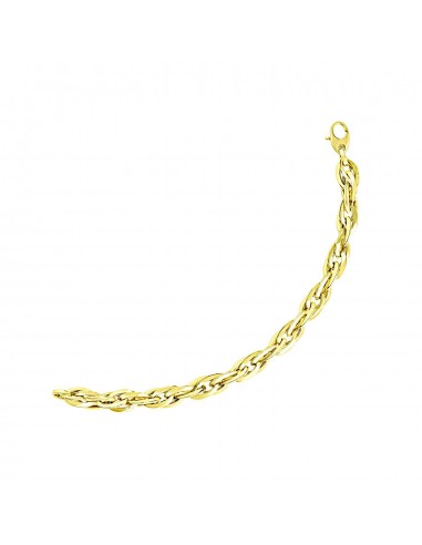 Double Oval Link Chain Bracelet in 14k Yellow Gold acheter en ligne