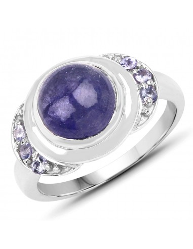 3.96 Carat Genuine Tanzanite .925 Sterling Silver Ring vente chaude votre 