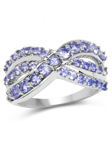 1.49 Carat Genuine Tanzanite .925 Sterling Silver Ring les muscles