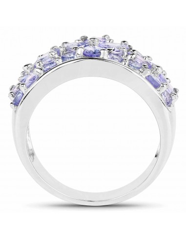 2.52 Carat Genuine Tanzanite .925 Sterling Silver Ring livraison et retour toujours gratuits